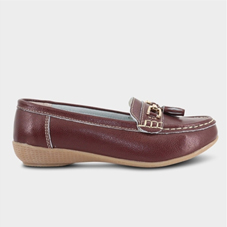 Leather Extra Wide EE Fit Loafers - LJ877